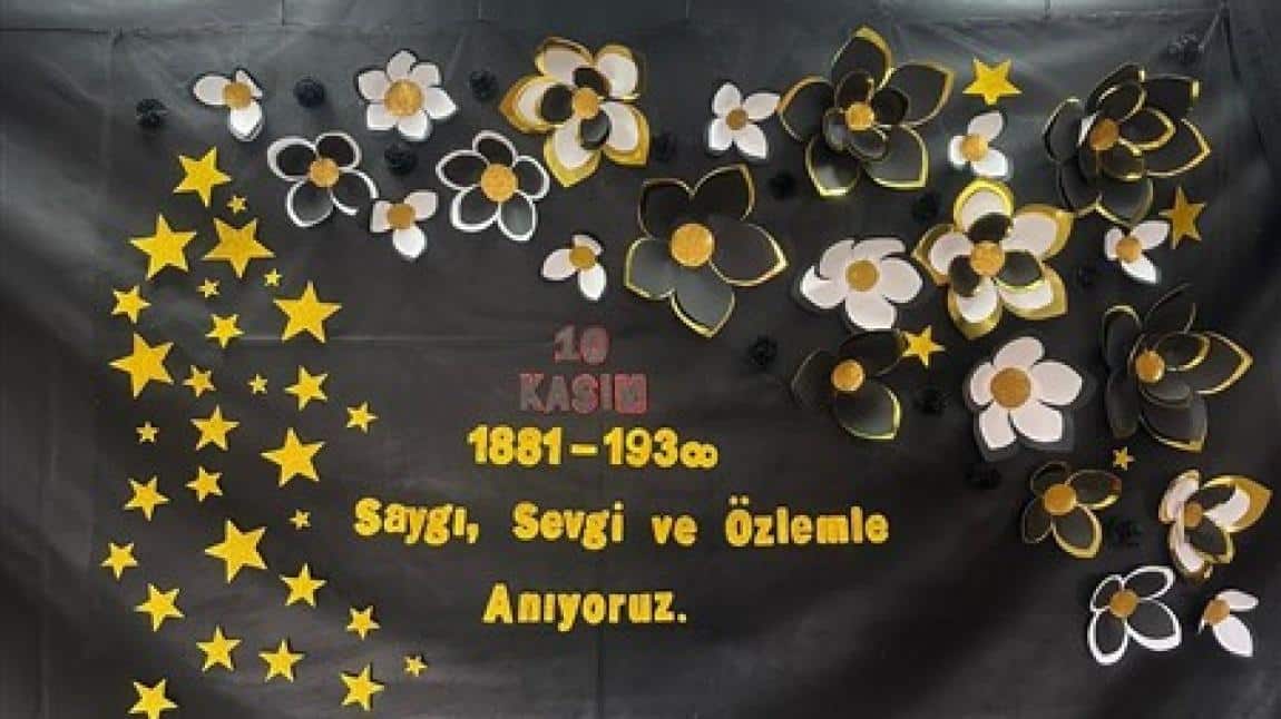 Ulu Önderimiz Mustafa Kemal Atatürk'ü Sevgi, Saygı, Minnet ve Özlemle Anıyoruz...