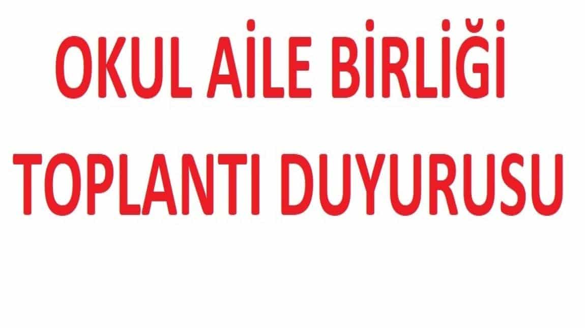 23  Ekim  2024  Çarşamba  günü  saat  15.30'da Okul Aile Birliği Toplantısı Yapılacaktır.